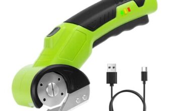 Cordless Rotary Cutter with Safety Switch and LED Light