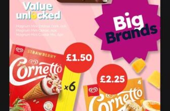 Cornetto Strawberry Ice Cream Cones 6 x 90ml