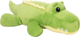 Cosy Cuddles Animal Plush Cushion Soft Weighted Plush Toy Pillow for Kids & Adults Cute Stuffed Animal Cushion for Anxiety ADHD Autism Stress Relief Crocodile, Pug, Unicorn 18M (Crocodile)