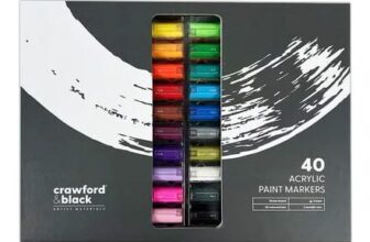 Crawford & Black Acrylic Paint Markers: Pack of 40