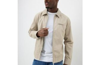 Cream Canvas Chore Jacket