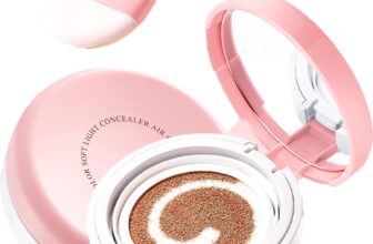 Cream Cushion Foundation, Three-Colour Air Cushion Foundation, High Coverage, Oil Control and Waterproof, Long-Lasting, Moist and Bright Makeup Effect, Suitable for All Skin Types