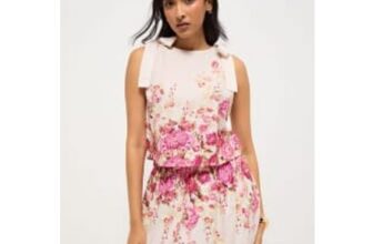 Cream Floral Co Ord Top