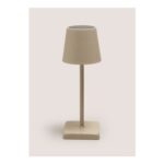 Cream Tabletop Solar Lamp