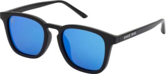 Cressi Riviera Unisex Sunglasses Polarized, Black Frame/Blue Lens
