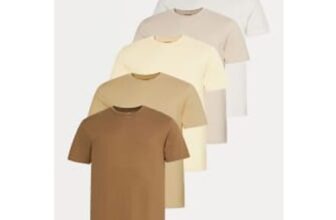Crew Neck T Shirts 5 Pack