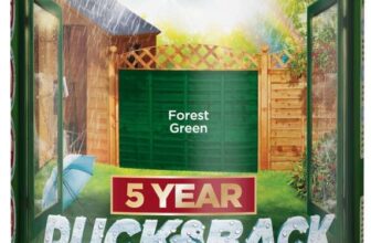 Cuprinol Ducksback 5 Year Waterproof for Sheds and Fences, 5L – Forest Green