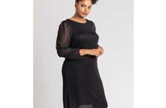 Curve Black Curve Sparkle Swing Dress
