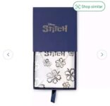 Custard London Disney Stitch Pendant and Flower Earring Set