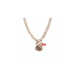Custard London Hello Kitty Gold Tone T-Bar Pendant Necklace