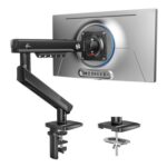 DEAL STACK – HUANUO Single Monitor Arm 13-32 Inch, Mechanical Spring, VESA 75/100