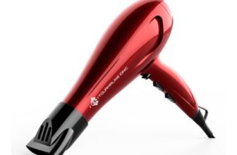 DEAL STACK – JINRI Hair Dryer, Ionic, Lightweight, 3 Heat 2 Speed, Red