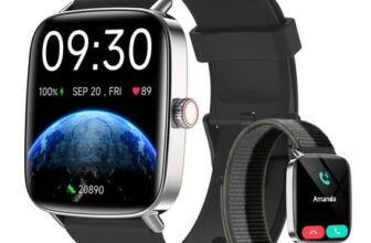 DEAL STACK – Smartwatch for Men & Women, Calls, 1.85-Inch Screen, SpO2 HR