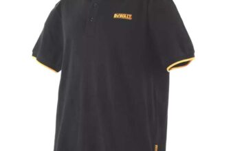 DEWALT Green Bay Polo Shirt Black M-XL (Free C&C)