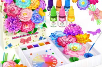 DIY Flower Craft Kits, Magic Dyeing Florist Bouquet Maker Art Supplies Arts and Crafts for Kids Ages 4-6 4-8 8-12, STEM Sensory Toddler Kids Toys Boys Girls Birthday Christmas Valentines Day Gifts