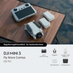 DJI Mini 3 Fly More Combo (DJI RC) – Lightweight 3x Mechanical Gimbal Mini Camera Drone with 4K HDR Video, 38-min Flight Time