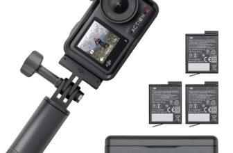 DJI Osmo Action 4 Adventure Combo – 4K/120fps Waterproof Action Camera with a 1/1.3-Inch Sensor