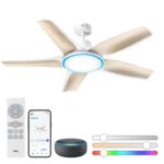 DREO 1.3m Smart Ceiling Fan with Lights for Cooling – with Prime