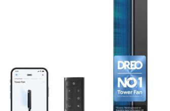 DREO 42 Inch Smart Tower Fan, WiFi/Alexa/Remote Control. Amazon Prime Day Deal