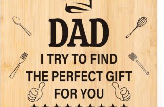 Dad Gifts Fathers Day, Bamboo Chopping Board Fathers Day Birthday Presents for Daddy, Christmas Thank You Gift for Father from Daughter Son, Valentines Day Home Kitchen Gifts for Men