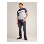 Dark Wash Straight Fit Jeans with Stretch