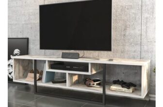 Decorotika Asal Ephesus and Black 3 Shelf TV Unit