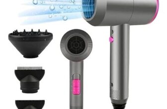 Dekuri Ionic Hair Dryer, 2 Speeds, 3 Heat, Cool Shot
