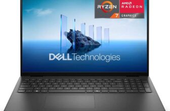 Dell 16 Laptop DC16255 16-Inch 2K (1920×1200), AMD Ryzen 7 250, AMD Radeon Graphics, 16GB DDR5 RAM, 1TB – Prime Exclusive