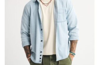 Denim Button-up Shirt