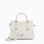 Dinkydorry – White Textured Tote Bag