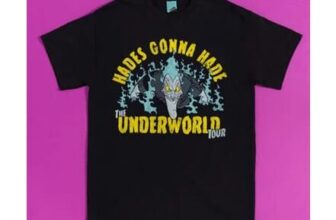 Disney Hercules Hades Underworld Tour Black T-Shirt with Back Print