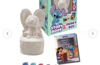 Disney Stitch Story Book and Paint Your Own Money Box – Free C&C