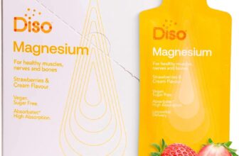 Diso Liquid Magnesium Shot Strawberry Liposomal Magnesium Glycinate Supplement Fast Absorbing Magnesium Bisglycinate Drink for Muscles, Joints, Sleep, Stress and Energy Support Vegan, 30 Pack
