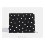 Ditsy Heart Fuzzy Laptop Case