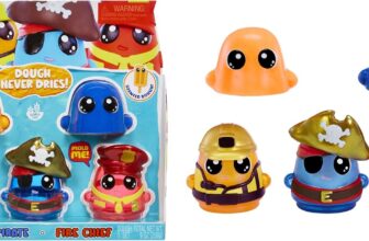 Dohkins Hero Pack Characters (Builder, Pirate, Fire Chief) – Dough Never Dries, No Gluten, Suitable for Collectors & Kids Ages 3