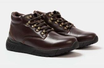Donnay Mens Leather Casual Chukka Boots, Sizes 6-11