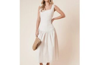 Dorothy Perkins Petite Dropped Waist Strappy Midi Dress