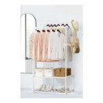 Double Rod Metal Clothes Rack