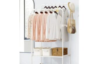 Double Rod Metal Clothes Rack