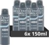 Dove MenCare Classic Anti-Perspirant Aerosol Deodorant Spray with ¼ moisturising cream for 48 hour protection against sweat and odour 6x 150 ml