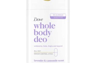 Dove Whole Body Deodorant Stick, Lavender & Camomile, 0% Aluminium, Gentle Formula, 75ml – £5.60 with S&S