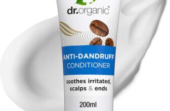 Dr Organic Coffee Anti-Dandruff Conditioner, Healthy Scalp, Mens, Womens, Natural, Vegan, Cruelty-Free, Organic, 200ml