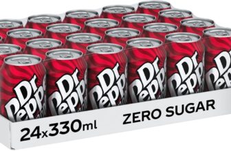 Dr Pepper Can Zero 330 ml (Pack of 24)