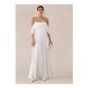 Draped Chiffon Wedding Dress