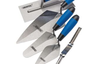 Draper 70372 Soft Grip Trowel Set, 5 Piece, Silver and Blue