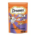 Dreamies Cat Treats: Chicken & Duck, 8 X 60 G