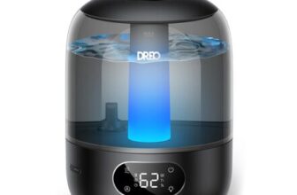 Dreo Humidifier for Bedroom with Sensor, 26dB Quiet Cool Mist Ultrasonic