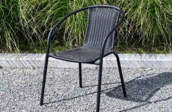 Dunelm Black Rattan Bistro Chair – Free C&C only