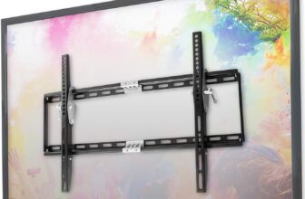 Duronic 33 – 60 TV Bracket TVB777 Heavy Duty Adjustable Black Wall Bracket For LCDPlasmaLED3D4K OLED QLED For Wide Screens With Tilt down. VESA 200 X 200, 400 X 400, 600 X 400