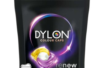 Dylon Black & Dark Caps (18 Wash Loads), Dylon Black Caps for all Darker Clothes, Dark Colour Washing Pods to Protect